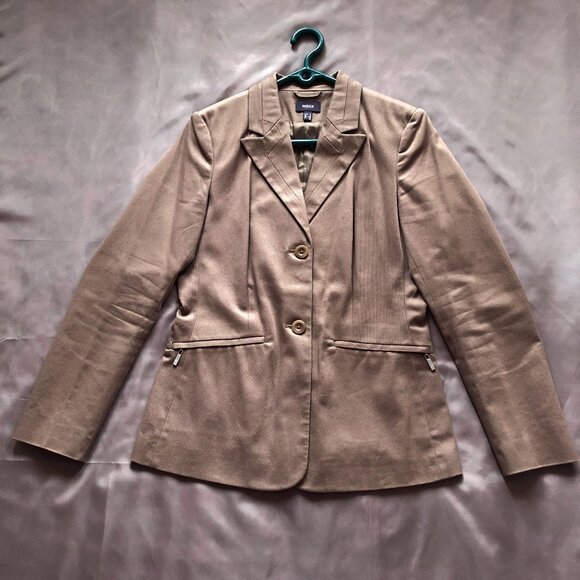 Mexx Taupe Two Button Jacket - Picture 5 of 13